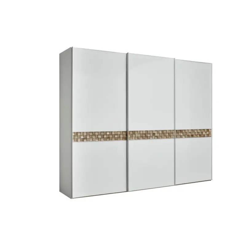 Schwebet&uuml;renschrank in Grau, Eiche dunkel