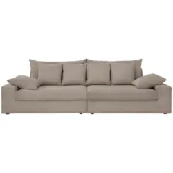 Viersitzer-Sofa in Cord Graubraun
