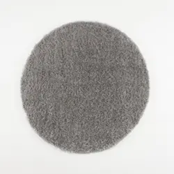 Hochflorteppich 150/150 cm Porto Grau