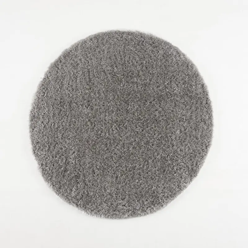 Hochflorteppich 150/150 cm Porto Grau