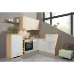 XXXLutz Lauterach - Ihr M&ouml;belhaus bei Bregenz Eckk&uuml;che 230/175 cm in Wei&szlig;, Wildeiche