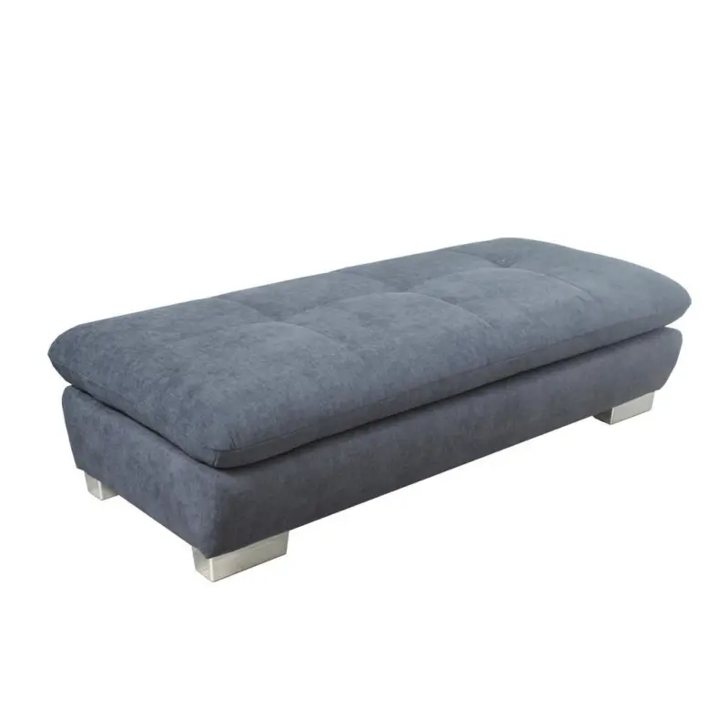 Hocker in Textil Dunkelgrau