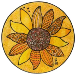 Teppich 85 cm Sonnengl&uuml;ck Multicolor