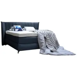 Boxspringbett 200/200 cm in Blau