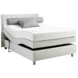 Boxspringbett 140/200 cm in Hellgrau