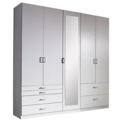 Dreht&uuml;renschrank in Wei&szlig;