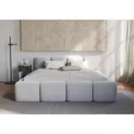 XXXLutz Lauterach - Ihr M&ouml;belhaus bei Bregenz Polsterbett Lattenrost, Bettkasten Wei&szlig; 180/200 cm