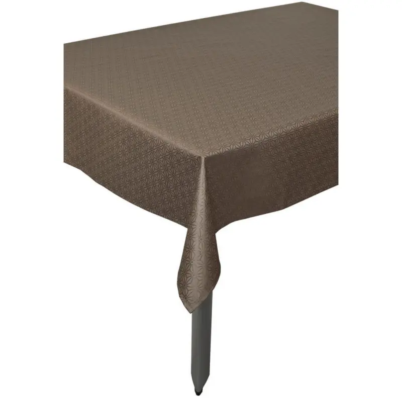Tischdecke Textil beschichtet Braun 140/200 cm