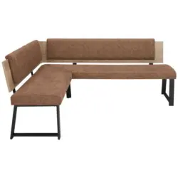Eckbank 160/200 cm in Cognac