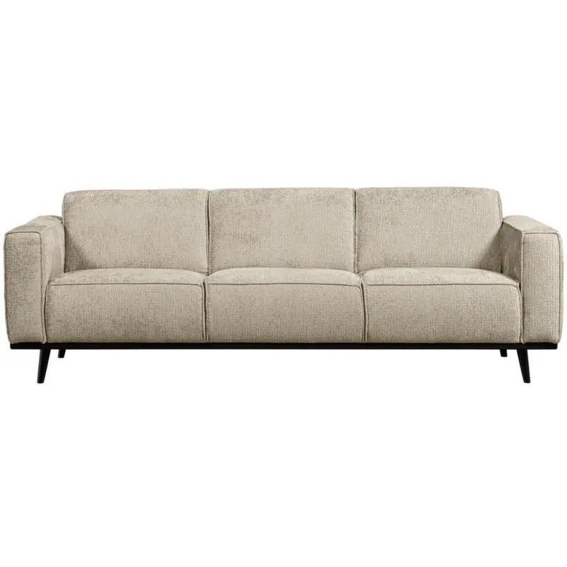 3-Sitzer-Sofa Statement in Samt Naturfarben