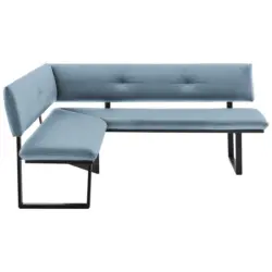 Eckbank 150/190 cm in Hellblau