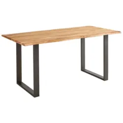 Esstisch in Holz, Metall 140/80/76 cm