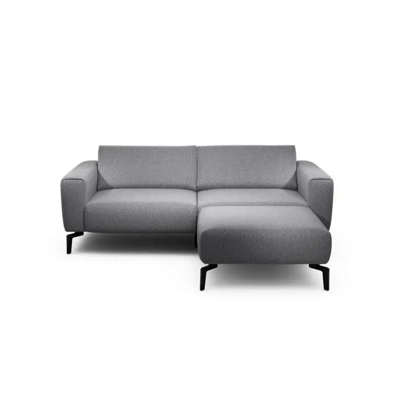 2,5-Sitzer inkl. Hocker Cosy in Chenille Anthrazit