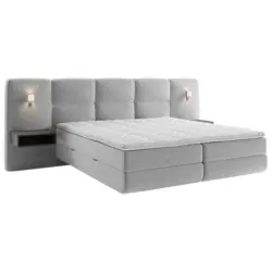 Boxspringbett 200/200 cm in Grau