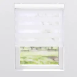 Doppel-Rollo WEI&szlig; 220/175 cm