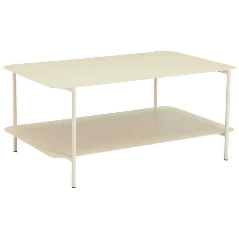 Couchtisch in Metall 90/58,4/40 cm