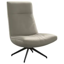 Sessel in Echtleder Ecru