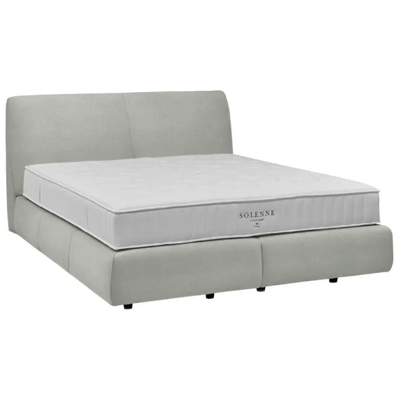 Boxspringbett 160/200 cm in Hellgrau