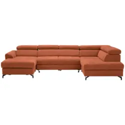 Wohnlandschaft in Struktur Orange