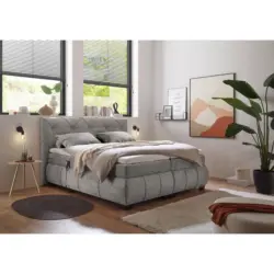 Boxspringbett 180/200 cm in Grau
