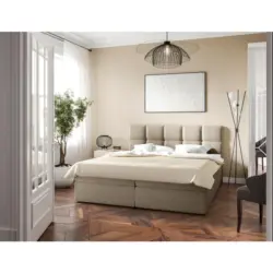 Boxbett 200/200 cm in Beige