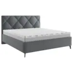 XXXLutz Lauterach - Ihr M&ouml;belhaus bei Bregenz Polsterbett gepolstertes Kopfteil, Lattenrost, Bettkasten Anthrazit 160/200 cm