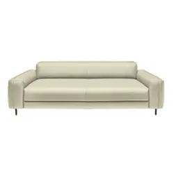 3-Sitzer-Sofa in Echtleder Creme