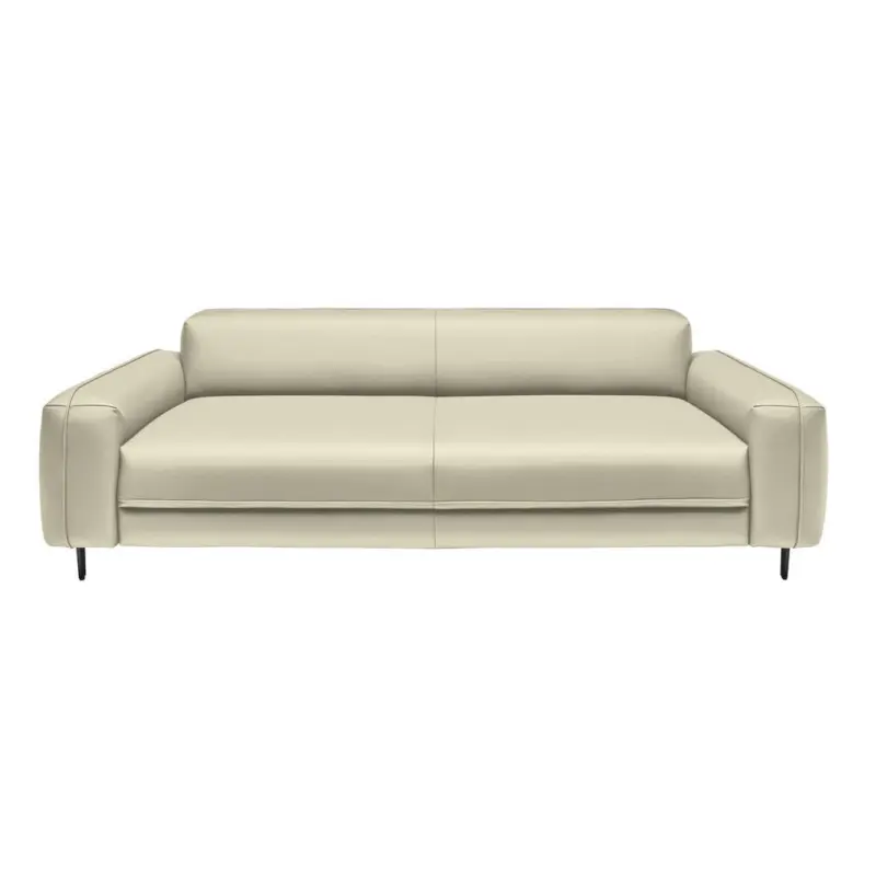3-Sitzer-Sofa in Echtleder Creme