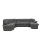 XXXLutz Lauterach - Ihr M&ouml;belhaus bei Bregenz Wohnlandschaft in Mikrofaser Dunkelgrau