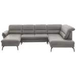 XXXLutz Lauterach - Ihr M&ouml;belhaus bei Bregenz Wohnlandschaft in Echtleder Hellgrau