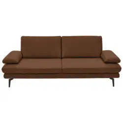3-Sitzer-Sofa in Echtleder Hellbraun