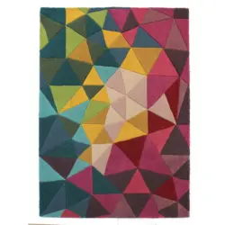 Wollteppich 200/290 cm Illusion Multicolor