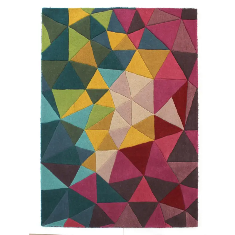 Wollteppich 200/290 cm Illusion Multicolor