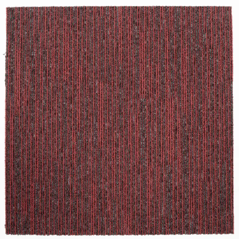 Teppichfliese Ambition 120 50/50 cm in Grau, Rot