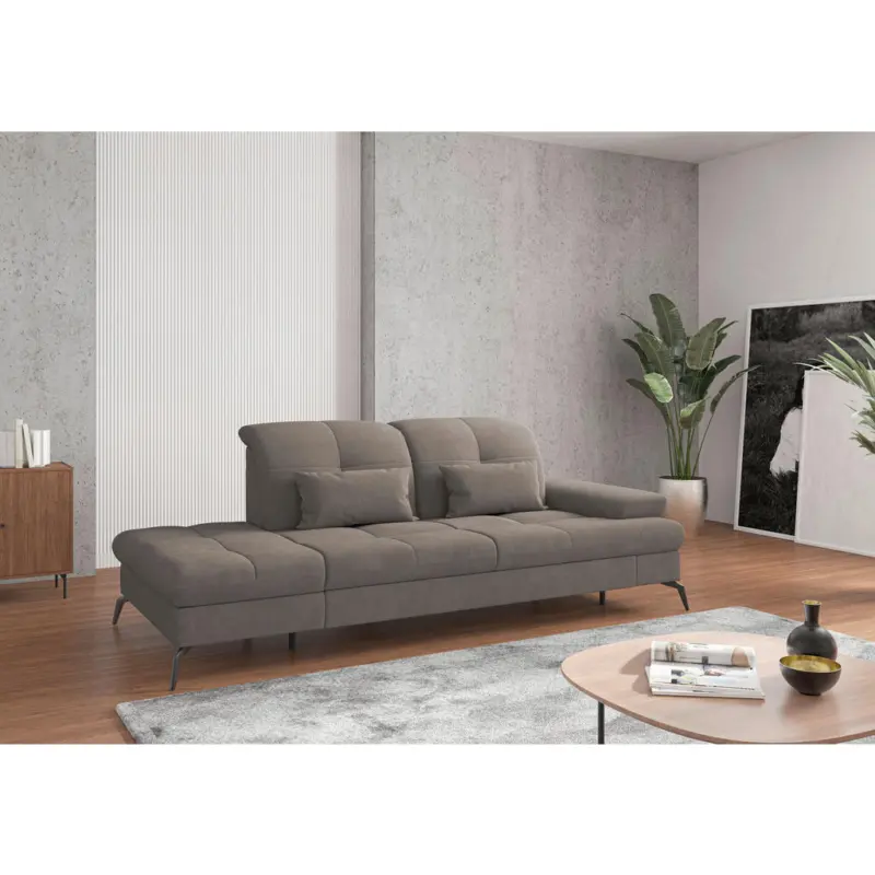 R&eacute;camiere in Flachgewebe Schlammfarben