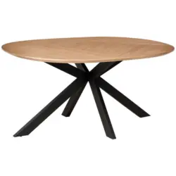 Esstisch in Holz, Metall, Holzwerkstoff 160/120/76 cm