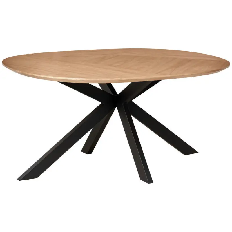 Esstisch in Holz, Metall, Holzwerkstoff 160/120/76 cm