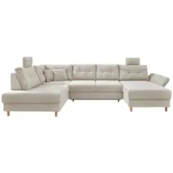 Wohnlandschaft in Cord Beige