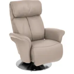 Relaxsessel in Leder Cappuccino