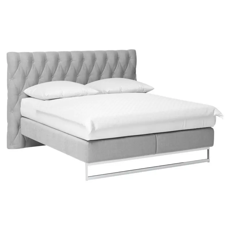 Boxspringbett 200/200 cm in Hellgrau