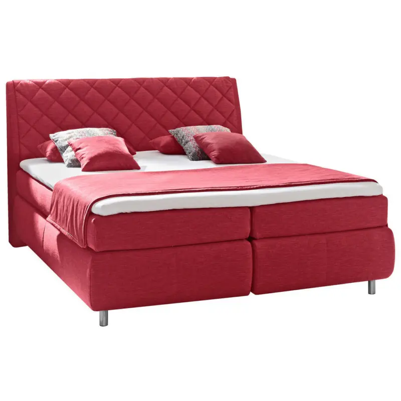 Boxspringbett 180/200 cm in Rot