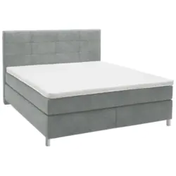 Boxspringbett 160/200 cm in Grau