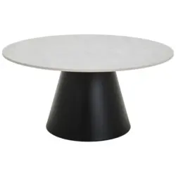 Couchtisch in Metall, Keramik 80/80/39 cm