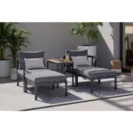 XXXLutz Lauterach - Ihr M&ouml;belhaus bei Bregenz Loungegarnitur 5-teilig 66/64/65.5 cm Stahl