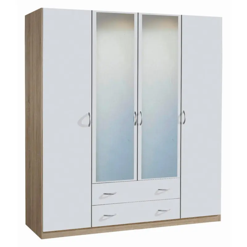 Dreht&uuml;renschrank 181/197/54 cm 4-t&uuml;rig