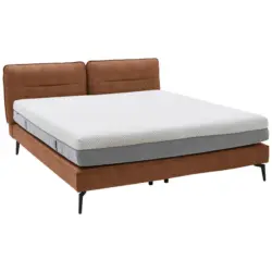 Boxspringbett 160/200 cm in Cognac