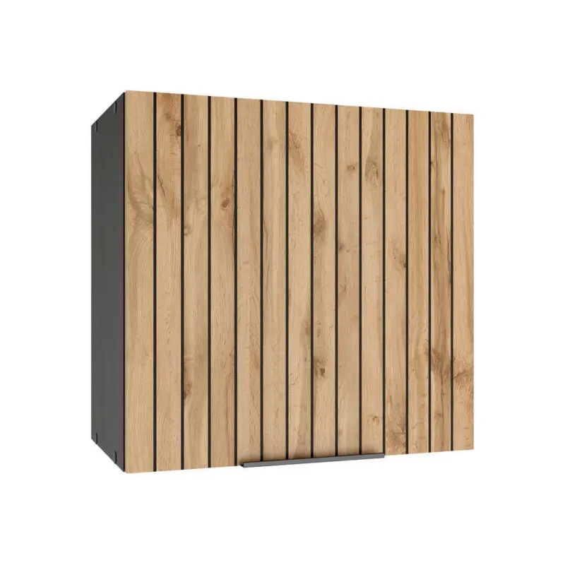 K&uuml;chenoberschrank 60/57/34 cm in Graphitfarben, Eiche Wotan