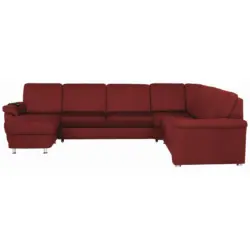 Wohnlandschaft in Flachgewebe Rot