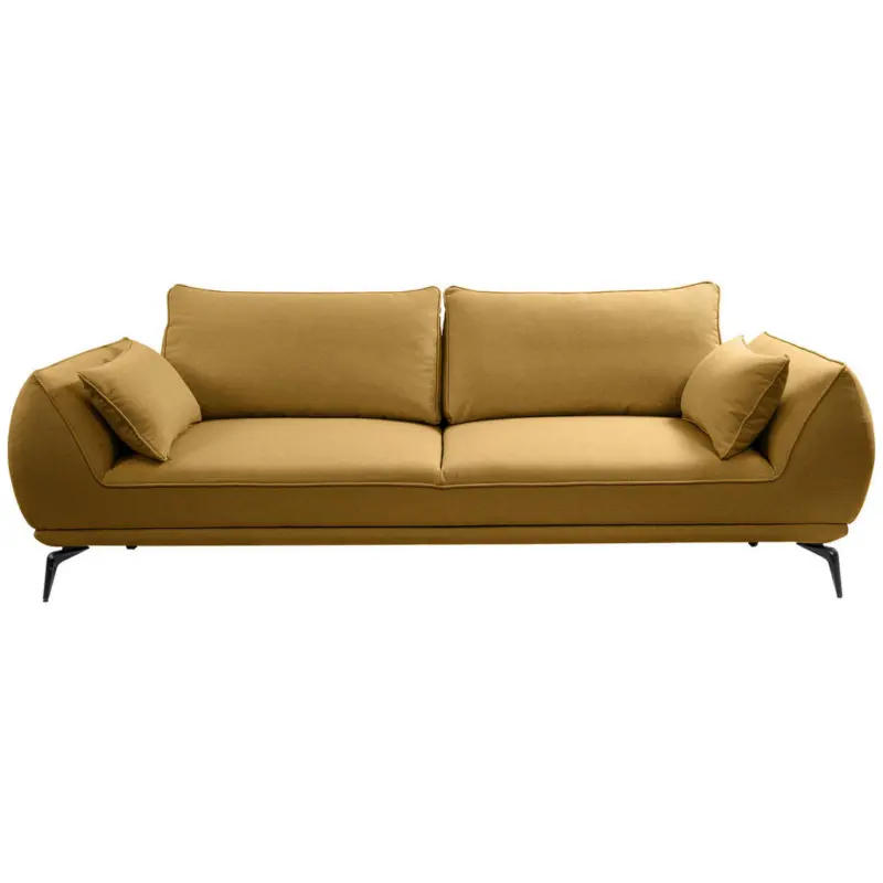 3-Sitzer-Sofa in Webstoff Gelb