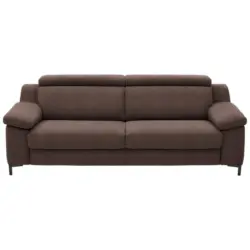 3-Sitzer-Sofa in Chenille Dunkelbraun